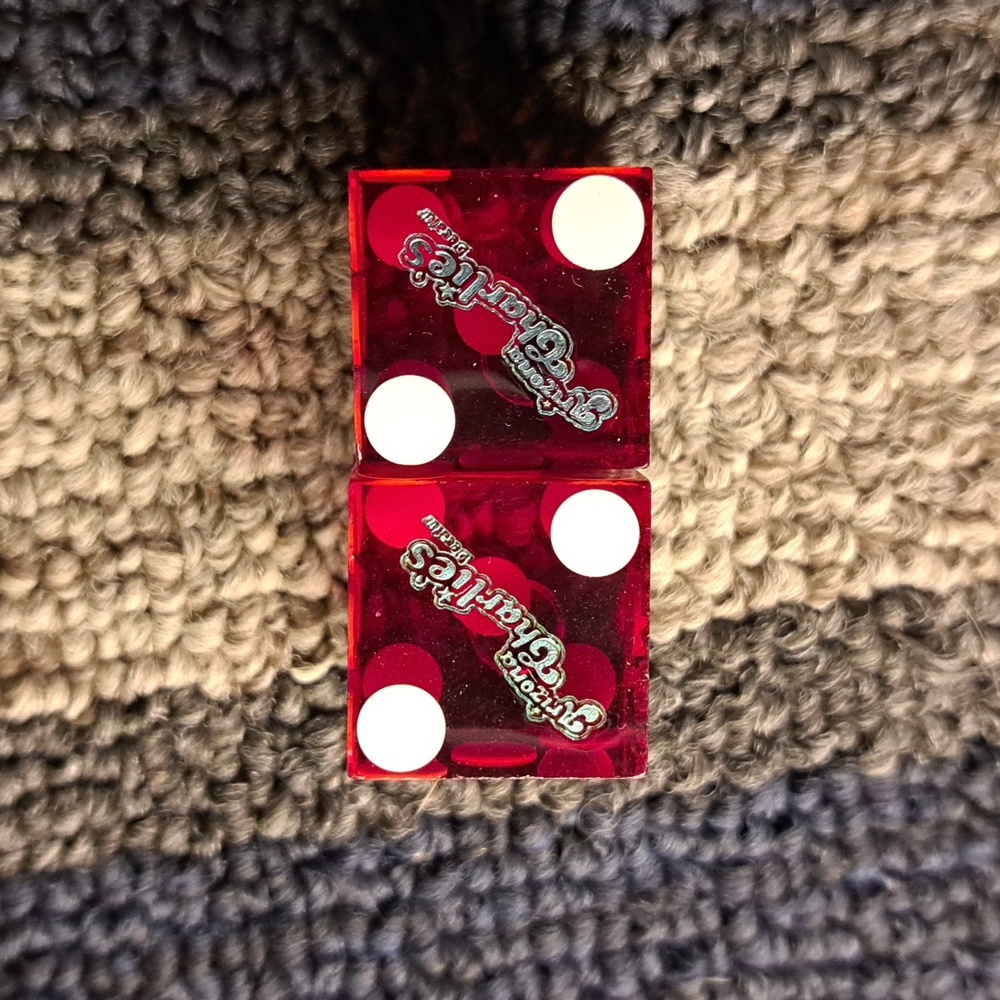 ARIZONA CHARLIES Las Vegas non matching actual play dice set collectable - Picture 3 of 5